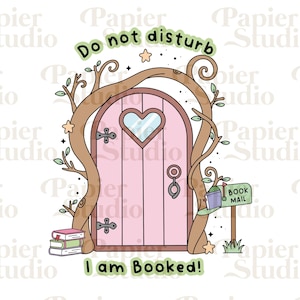 I am BOOKED PNG SVG, Bookish png, Bookish clipart, Designs for Stickers, Bookmarks, Shirts, Libbey Cups & Keychains, Cute Artsy Design