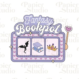 Fantasy Bookpot PNG SVG, Aesthetic Bookish clipart, Cute Fourth Wing Dragon png, Designs for Stickers, Trendy for Book Lovers Commercial Use