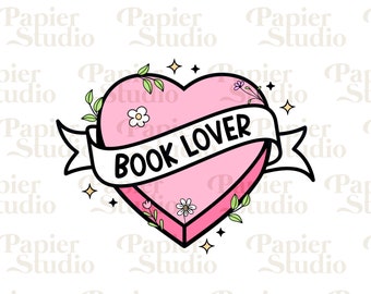 BOOK lover PNG SVG, Bookish png, Book clipart, Designs for Stickers, Bookish Clipart, Book clipart, Reading quote, Bookish illustration