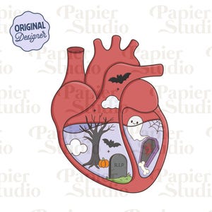 Horror Bookish Heart PNG SVG, Bookish clipart, Designs for Stickers, Trendy Aesthetic for Book Lovers, Commercial Use Cut File, True Crime