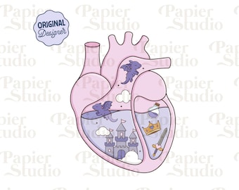 Dragon Books Fantasy Heart PNG SVG, Bookish clipart, Cute Fourth Wing Dragon png, Designs for Stickers, Trendy for Book Lover Commercial Use