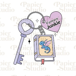 FANTASY Junkie PNG SVG, Trendy Cute Bookish clipart, Cute Fantasy Fourth Wing Dragon png, Designs for Stickers, Artsy Commercial Use