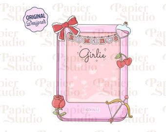 Romance Kindle Girlie PNG SVG, Trendy Bookish Clipart, Kindle Sticker Design, Booklover Commercial Use Cut File, Romance Book Lover Design