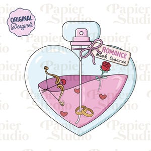 Romance Book Essence PNG SVG, Trendy Bookish Clipart, Projekt naklejki Kindle, Plik do cięcia komercyjnego Booklover, Projekt Romance Book Lover