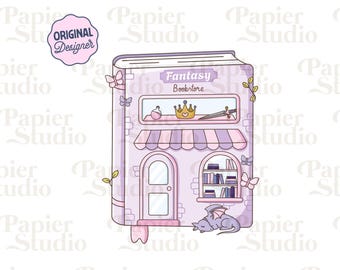 Fantasy Buchladen PNG SVG, Bücherwurm Clipart, niedlicher vierter Flügel Drachen png, Designs für Aufkleber, Trendy für Buchliebhaber Kommerzielle Nutzung Design