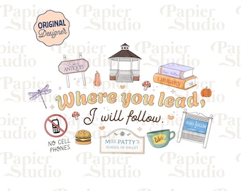 Where You Lead I Will Follow PNG SVG, Cute Fall Designs for Stickers, Tshirts, Mugs, Autumn png, Commercial Use Cut File, Trendy for Fall