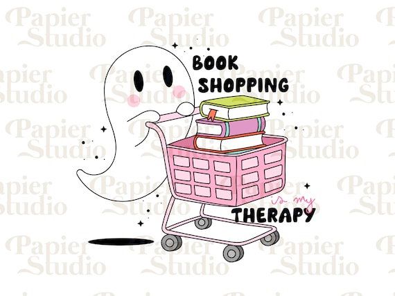 BOOKISH Ghost PNG SVG, Bookish png, Book clipart, Designs for Stickers, Bookmarks, Shirts, Libbey Cups & Keychains, Bookish Clipart png