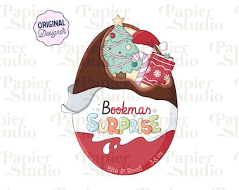 Uovo di Natale a sorpresa libresco PNG SVG, clipart di Natale libresco, disegni invernali per adesivi, uso commerciale, Natale invernale libresco Png