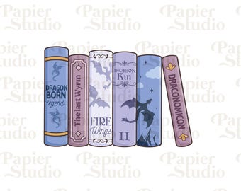 Drachenbücher PNG SVG, Ästhetische Bücherwurm Clipart, niedlicher Vierter Flügel Drachen Png, Designs für Aufkleber, Trendy für Buchliebhaber Kommerzielle Nutzung