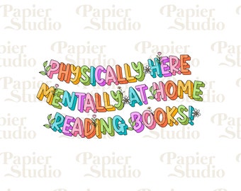 Reading BOOKS PNG SVG, Bookish png, Book clipart, Designs for Stickers, Bookish Clipart, Bookmark design, Booklover illustration, Book png