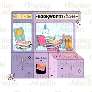 Bookworm Crane SVG, Bookish png, Book clipart, Designs for Stickers, Bookish Clipart, Book Club, Bookmark Design, Booklover, Book png