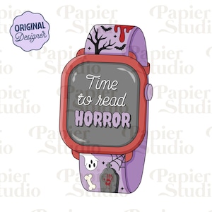 Time To Read Horror PNG SVG, Bookish clipart, Designs for Stickers, Trendy Aesthetic for Book Lovers, Commercial Use Cut File, True Crime