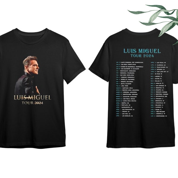 Luis Miguel Tour 2024 Shirt Etsy