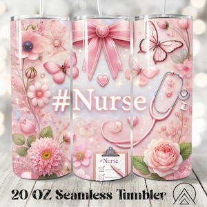Nurse Seamless Tumbler Wrap Nurse Life Tumbler Sublimation Medical Tumbler Designs Nurses Tumbler PNG, Gifts for Nurse, Digital files