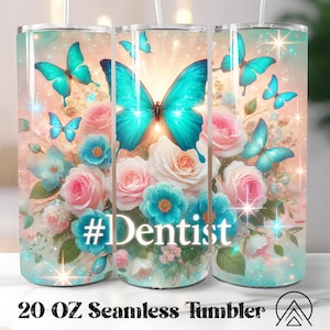 Dentysta Bezszwowa Owijka Na Kubek Dentysta Życie Kubek Sublimacja Medyczne Wzory Na Kubek Dentysta PNG, Prezenty dla Dentysty, Pliki Cyfrowe