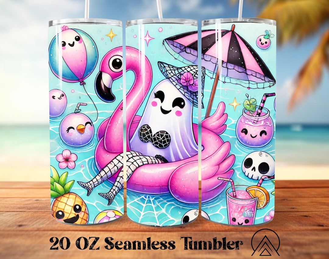 Summerween Seamless Tumbler Wrap Halloween Tumbler Sublimation Spooky ...