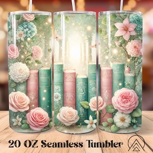 Book Lover Seamless Tumbler Bookish Tumbler Sublimation Reading Tumbler Designs Book Reader Tumbler PNG, Gifts for Book Lover, Digital files