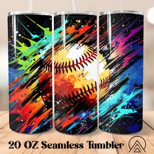 Baseball Seamless Tumbler Sport Tumbler Sublimazione Baseball Tumbler Designs Baseball Tumbler PNG, Regali per giocatore di baseball, File digitali