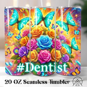Dentysta Bezszwowa Owijka Na Kubek Dentysta Życie Kubek Sublimacja Medyczne Wzory Na Kubek Dentysta PNG, Prezenty dla Dentysty, Pliki Cyfrowe