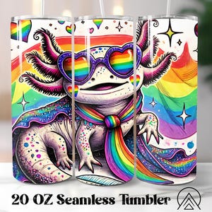 Emballage de gobelet du mois de la fierté Sublimation de gobelet Axolotl Le gobelet Funny Pride designs gobelet LGBTQ PNG, Love is Love, Love Wins et Fichiers numériques