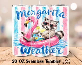 Funny Raccoon Summer Seamless tumbler wrap Raccoon Summer Vibes tumbler sublimation Summer vibes tumbler design, Gifts for her, Digital file