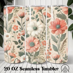 Vintage Blumenbecher wickeln Vintage Blumenbecher Sublimation Blumenbecher Designs Blumenbecher PNG, Geschenke für sie, digitale Dateien