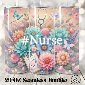Nurse Seamless Tumbler Wrap Nurse Life Tumbler Sublimation Medical Tumbler Designs Nurses Tumbler PNG, Gifts for Nurse, Digital files