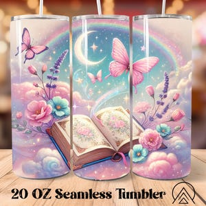 Book Lover Seamless Tumbler Bookish Tumbler Sublimation Reading Tumbler Designs Book Reader Tumbler PNG, Gifts for Book Lover, Digital files