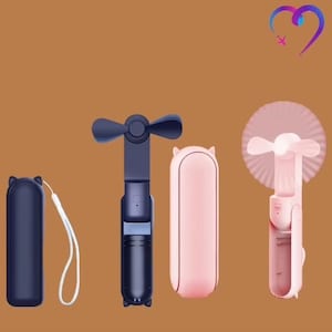 Ventilador de bolsillo plegable con cargador USB portátil
