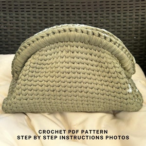 Crochet Clutch Bag pattern, covered frame bag, crochet pattern bag, PDF download, crochet tutorial for beginners, summer bag, handbag