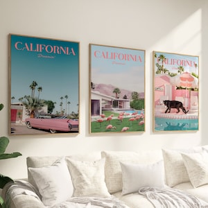 Conjunto de 3, Revista Retro, Impresión Retro de los años 70, Arte de pared negro, Cartel de tacones altos, Cartel de la casa de verano, Arte psicodélico, Impresión de moda, Arte trippy