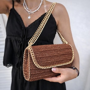 The Scrap Bag crochet pattern, covered frame bag, crochet pattern bag,PDF download,crochet tutorial for beginners, summer bag,handbag