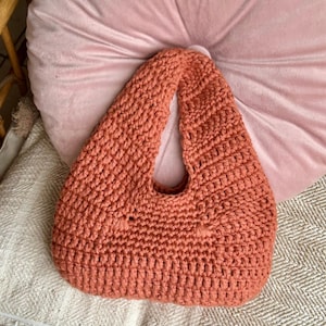 Crochet Hobo Bag Pattern PDF – Easy Beginner Crochet Bag – Instant Download