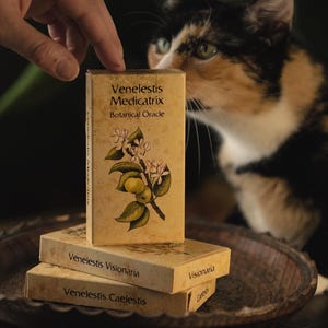 Baraja de cartas del Oráculo de la Planta Venelestis Medicatrix • Herbolaria mágica, Magia vegetal, Botánica • Adivinación • 2.ª edición