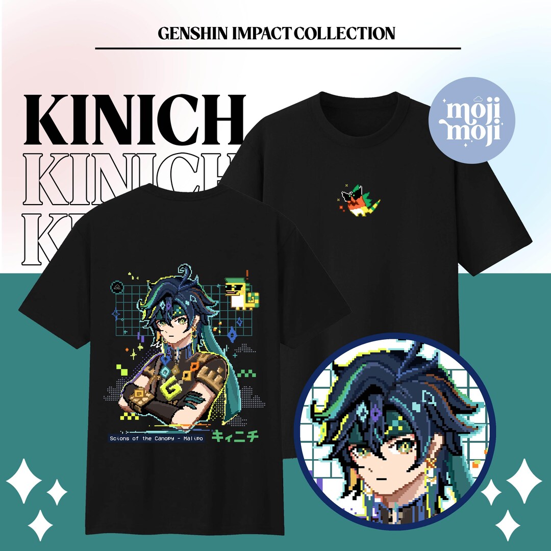 Nesthome Genshin Impact T-Shirt Unisex - 16 Farben Kurzarm Shirt