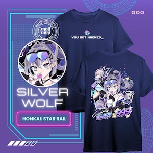 Silverwolf Honkai Star Rail Shirt, Honkai: Star Rail T-shirt, Silver Wolf Merch, SilverWolf theme Merch, Gamer Shirt, Gifts for Gamers