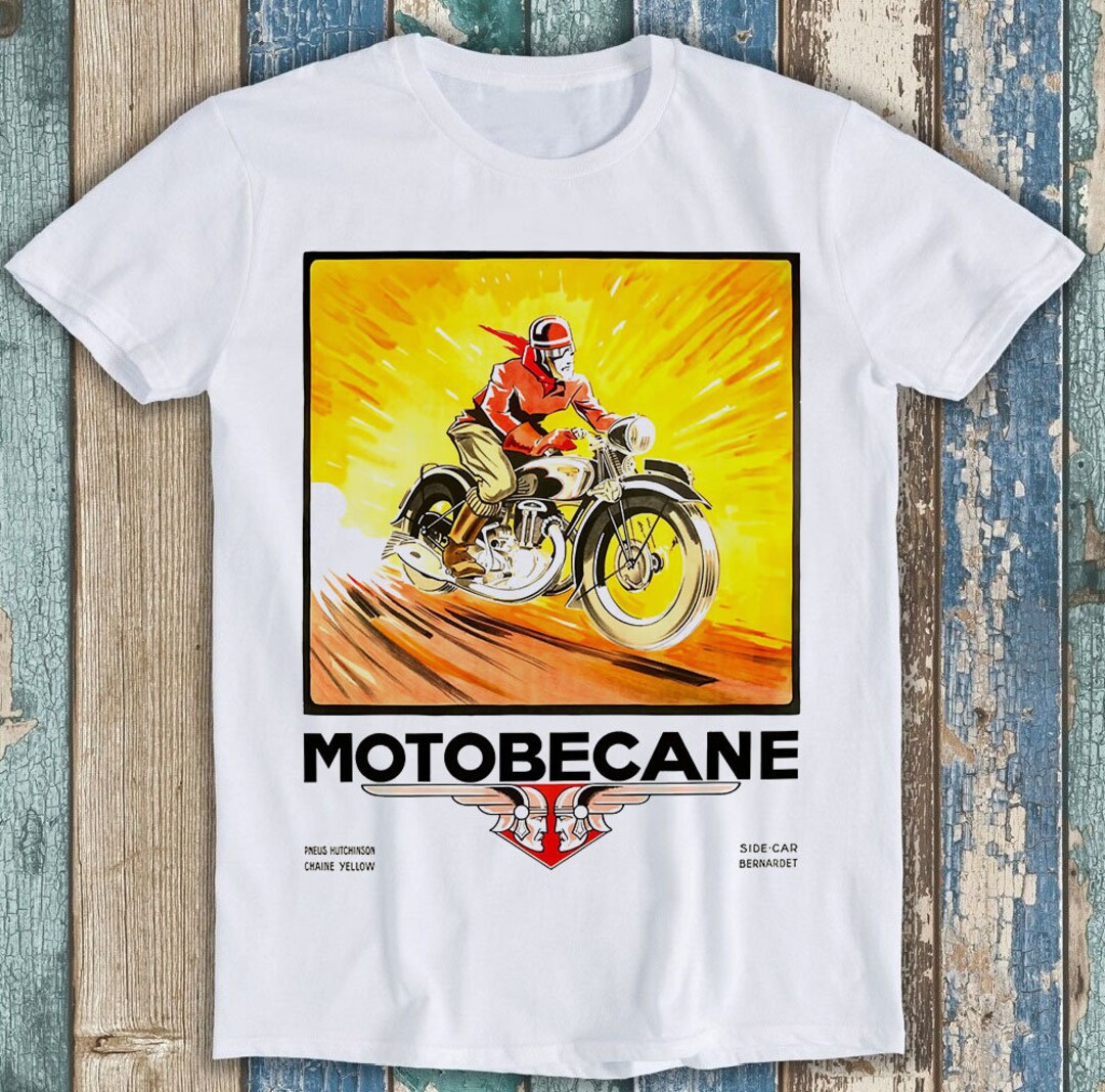 T-shirt Homme Vintage Motobecane 1922 - Motif Moto Scooter Rétro Noir - Cadeau Fête Des Pères, Noël - 2