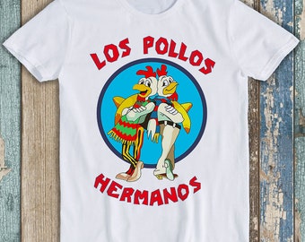 Los Pollos Hermanos TV Series Retro Funny Meme Gift Tee T Shirt P1242