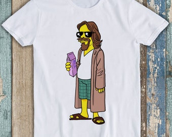 The Dude Homer Man The Big Lebowski Movie Funny Gift Tee T Shirt P1348