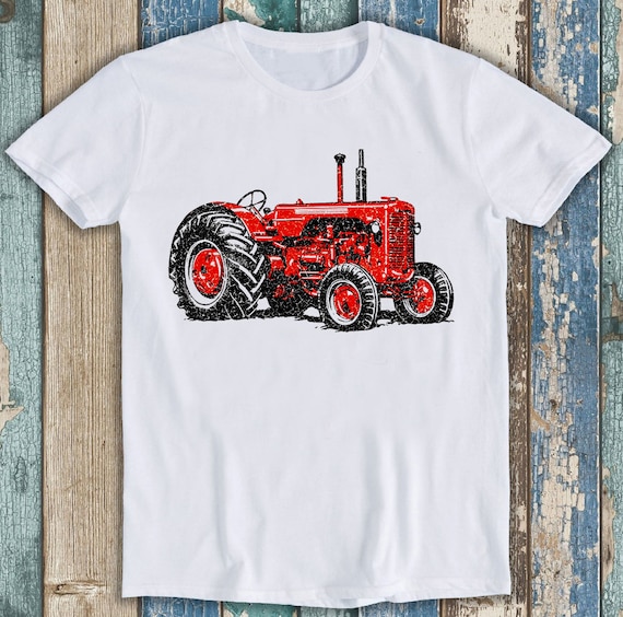 Distressed Farm Tractor Graphic T-Shirt Distressed Farm Tractor Graphic T-Shirt