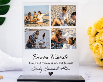 Peronalized Photo Plaque For Friends, Soul Sister Plaque, Friendship Memorial Gift, Best Firend Gift, Peronalized Gift, Acrylic Plaque
