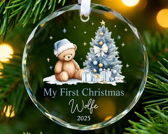 Custom Baby Christmas Ornament,Personalized Baby Name Ornament,Baby's First Christmas,Christmas Keepsake,Christmas Gift,Home Decor