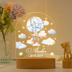Personalized Night Lamp With Baby Names,Baby Night Lamp,Baby Gift Birth,Custom Baby Gift,New Baby Gift,Christening Gift,Bedside Night
