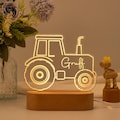 Personalised Tractor Night Light,Nursery Decor,Kids Gift,Night Light,Children&#39;s Night Light,Digger Light,Tractor Light,Holiday Gift for Boy
