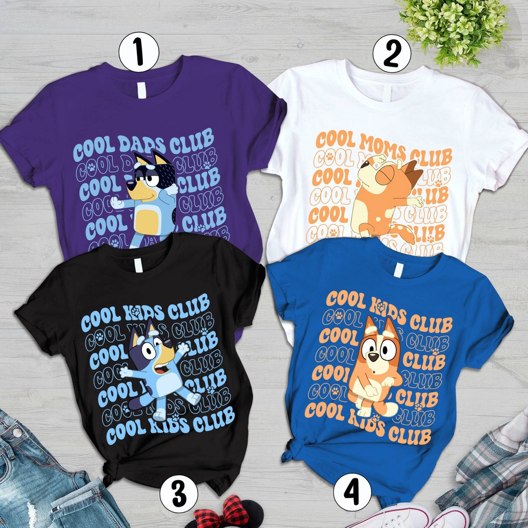 Bluey Mom Dad Shirt Bluey Dad Shirt Cartoon Shirt Bluey - Etsy