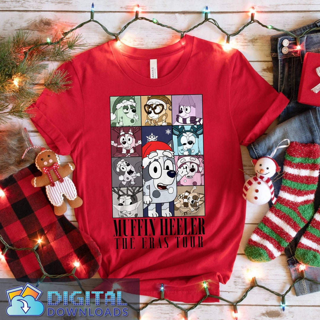 Muffin the Eras Tour Christmas Png Bluey Muffin Png Muffin Etsy