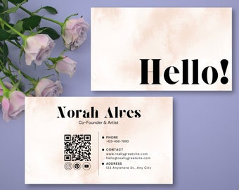 Bewerkbare visitekaartjesjabloon Canva, afdrukbare visitekaartjesjabloon, minimalistische visitekaartjesjabloon, moderne visitekaartjes