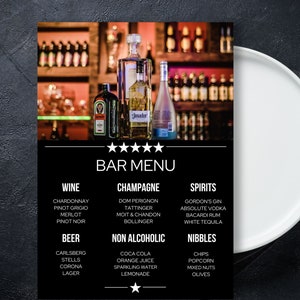 Editable Restaurant Menu Template, Canva Editable Food Menu Template, Customizable Menu Template, Printable Restaurant Food Menu
