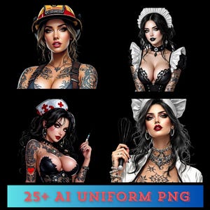 AI  Uniform girl Cosplay girl - 25+ N+ swf art |AI girl |Ai Waifu | Gifts for Girls|Ai Generated Artwork| Ai Art|Anime Png Bundle