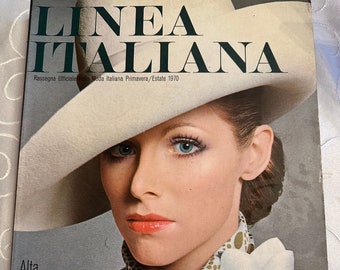 Vintage Fashion Magazine LINEA ITALIANA 1970 | Alta Moda Italiana | Helmut Newton & Giampaolo Barbieri Photography